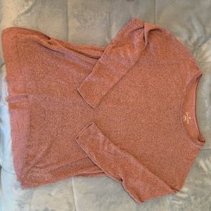 Pink plush long sleeve